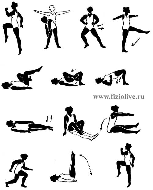 An approximate complex of therapeutic exercises during pregnancy 32-40 weeks