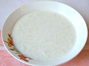 Суп рисовый протертый молочный
