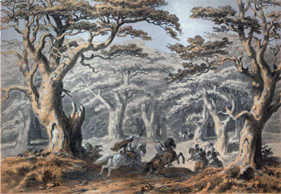 Всадники в кедровом лесу 19 век