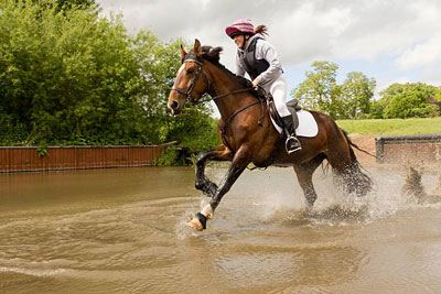 Соревнования по конному спорту по воде