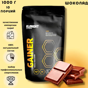 Гейнер для набора массы Element Gainer, Шоколад, 1000 г